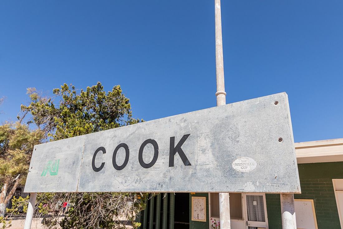 A train station at Cook, South Australia. Regional work often means travelling long distances.