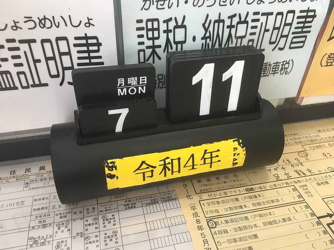 A desk calendar. Waiting periods are counted in weeks from the claim.